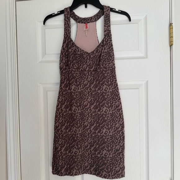 Free People Dresses & Skirts - Free People Brown Leopard Print Dress